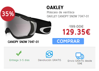 35% de descuento en Máscara de ventisca OAKLEY CANOPY SNOW 7047-01